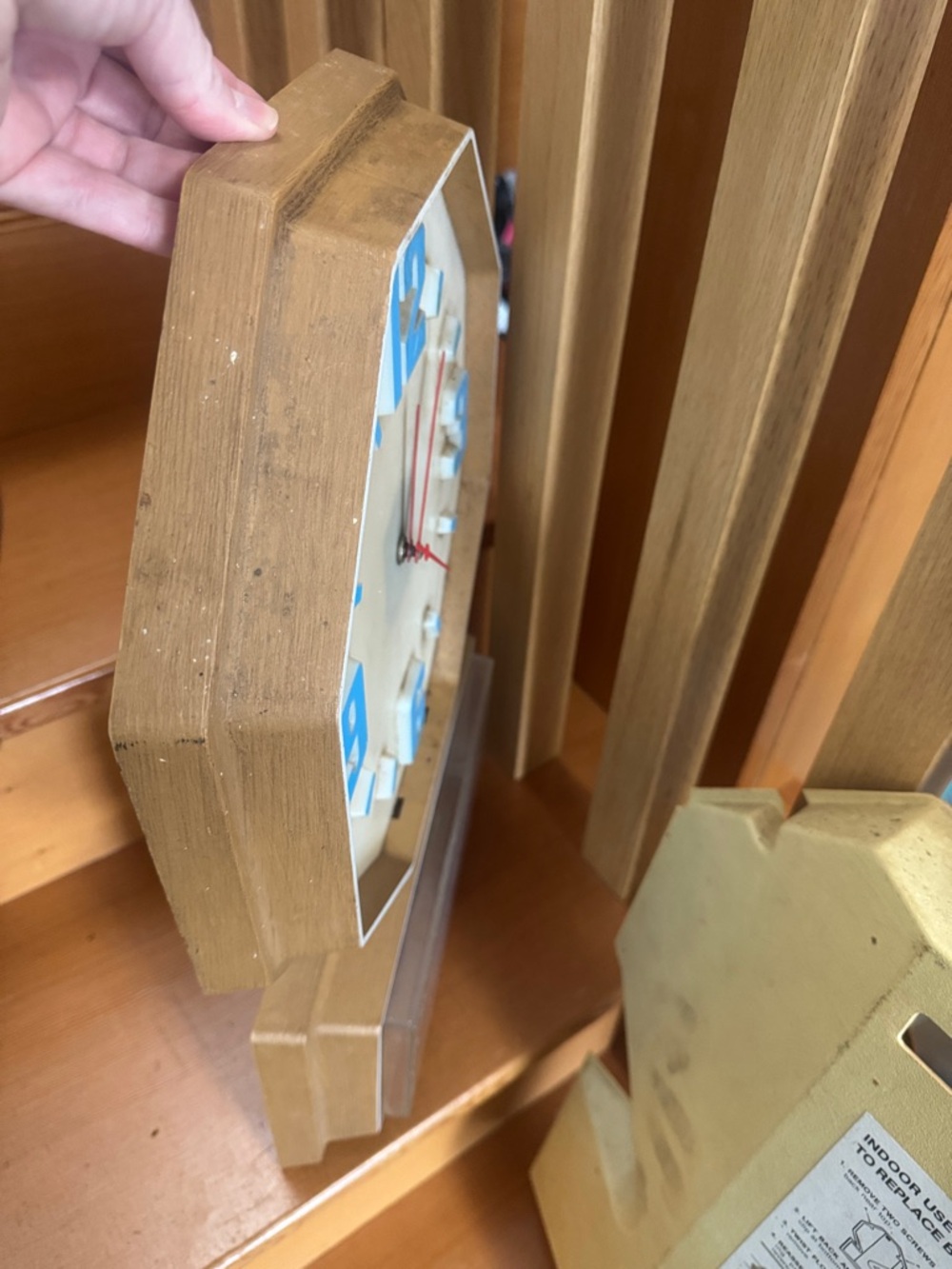VTG 1980’s Pepsi-Cola Retro Wall Clock-repair/parts/diy-upcycle/decor/man cave - Picture 7 of 10